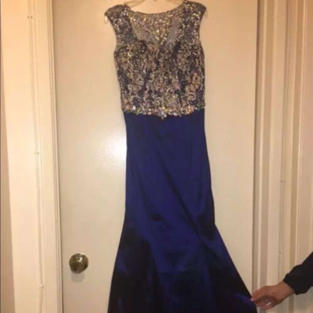 Beautiful detailed Blue Mermaid Dress